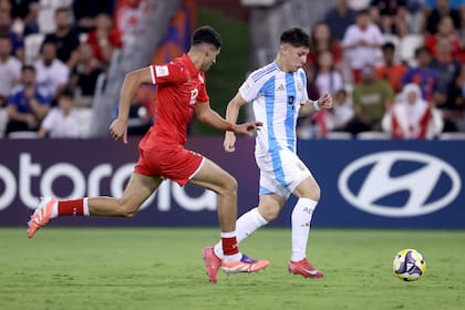 El argentino Thomas De Martis, con la camiseta de la selección argentina en el último Mundial Sub 17