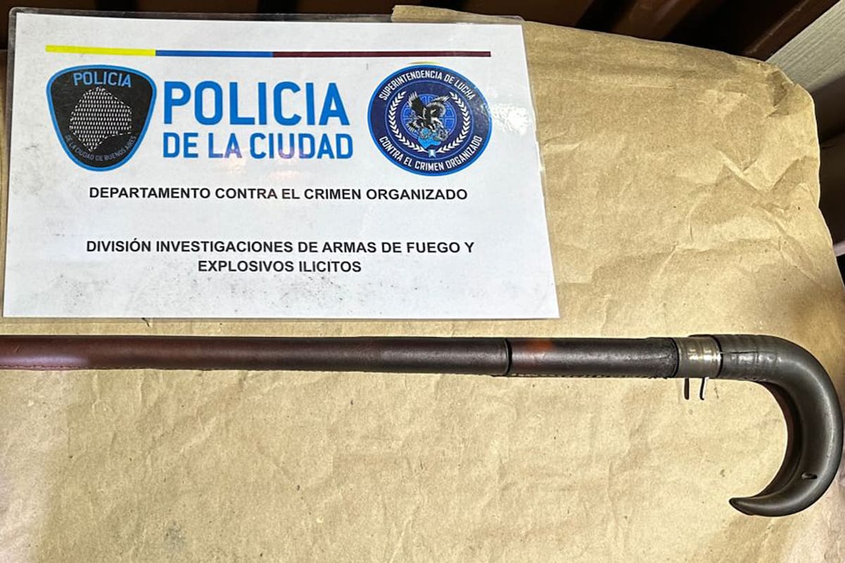 El arma que simulaba ser un bastón