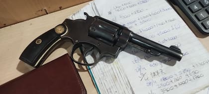 El arma utilizada por el delincuente, un revólver calibre .38