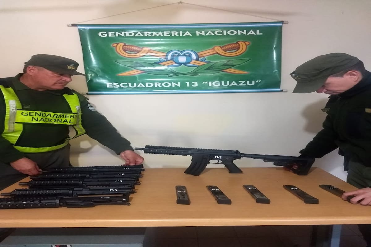 El armamento fue encontrado en manos de un pasajero en un ómnibus que había partido desde Puerto Iguazú