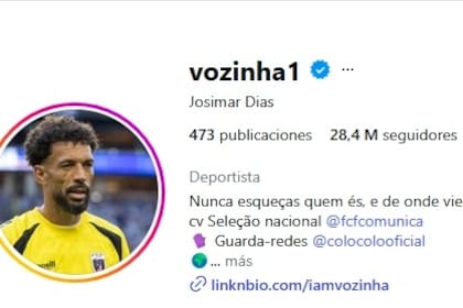 El arquero de Cabo Verde, Vozinha, tiene más de 28 millones de seguidores en Instagram