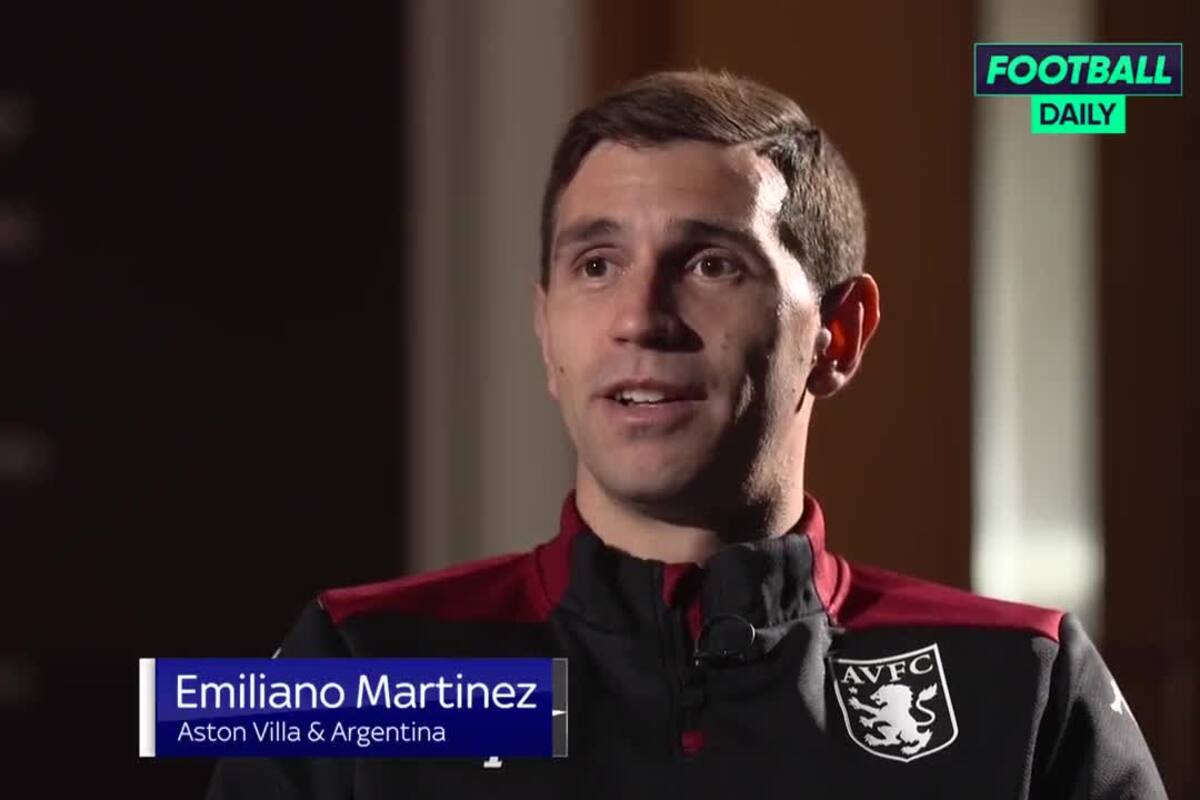 El arquero de la selección argentina, Dibu Martínez