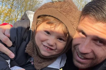 El arquero de la Selección pasó el día con su familia