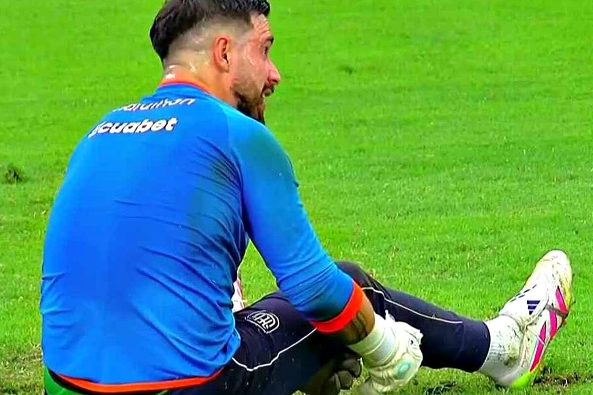 El arquero Hernán Galíndez se lesionó en el precalentamiento y no pudo comenzar el partido entre Ecuador y Brasil por las eliminatorias sudamericanas
