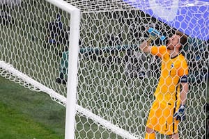 El arquero Lukas Hradecky no lo puede creer: venía atajando muy bien ante Países Bajos y terminó haciendo un gol en contra