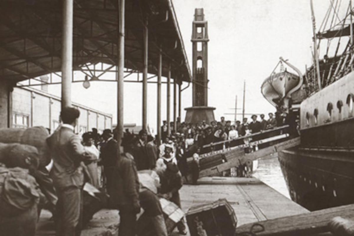 El arribo al Hotel de Inmigrantes, en el puerto, la gran puerta de entrada en la Argentina