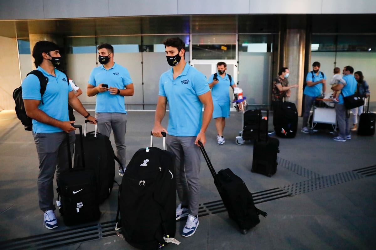 El arribo de los Pumas a Ezeiza luego del gran torneo en el Tres Naciones.