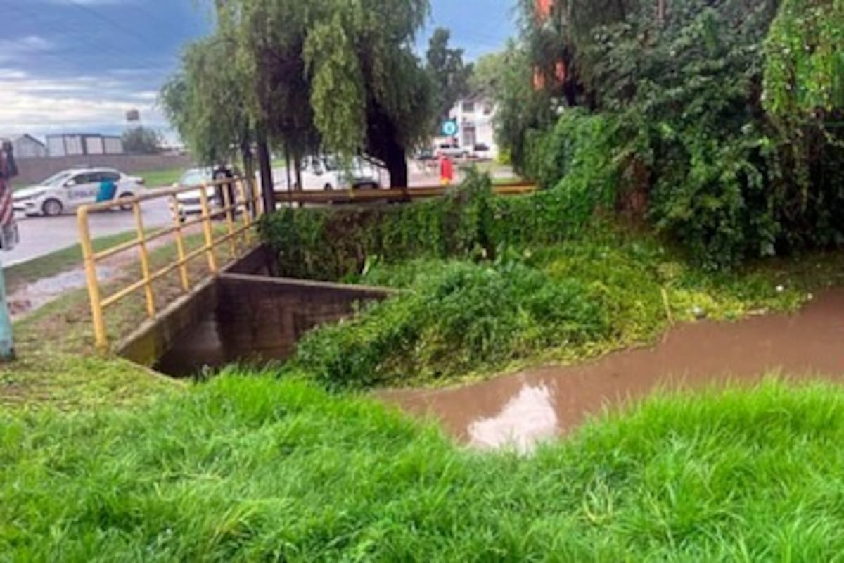 El arroyo Giménez, en donde la víctima cayó y murió ahogada.