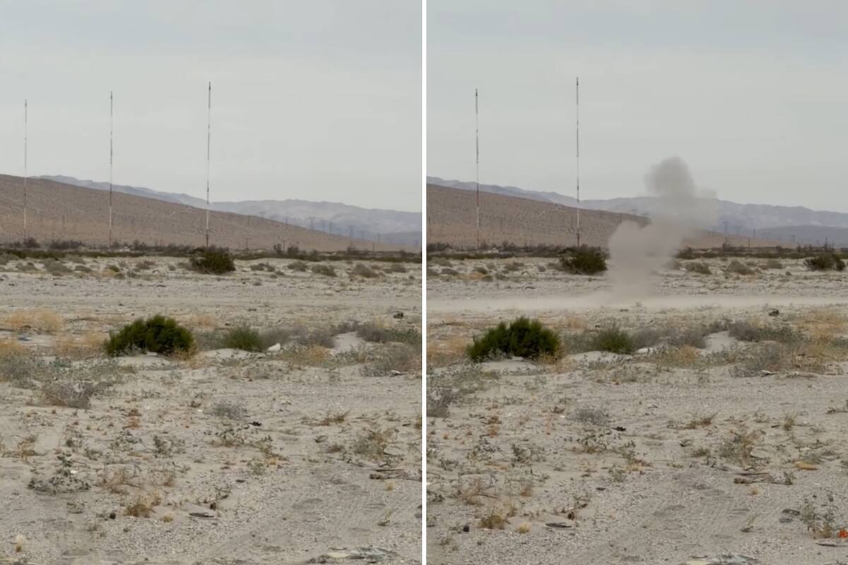 El artefacto hallado en el aeropuerto fue detonado en un desierto