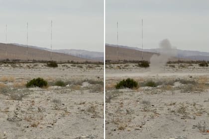 El artefacto hallado en el aeropuerto fue detonado en un desierto