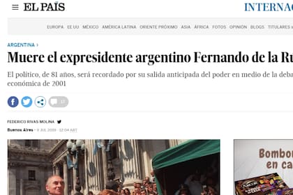 El artículo de El País, de España
