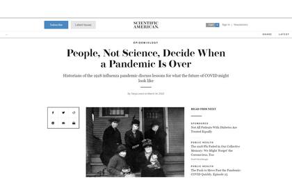 El artículo de Scientific American en la web