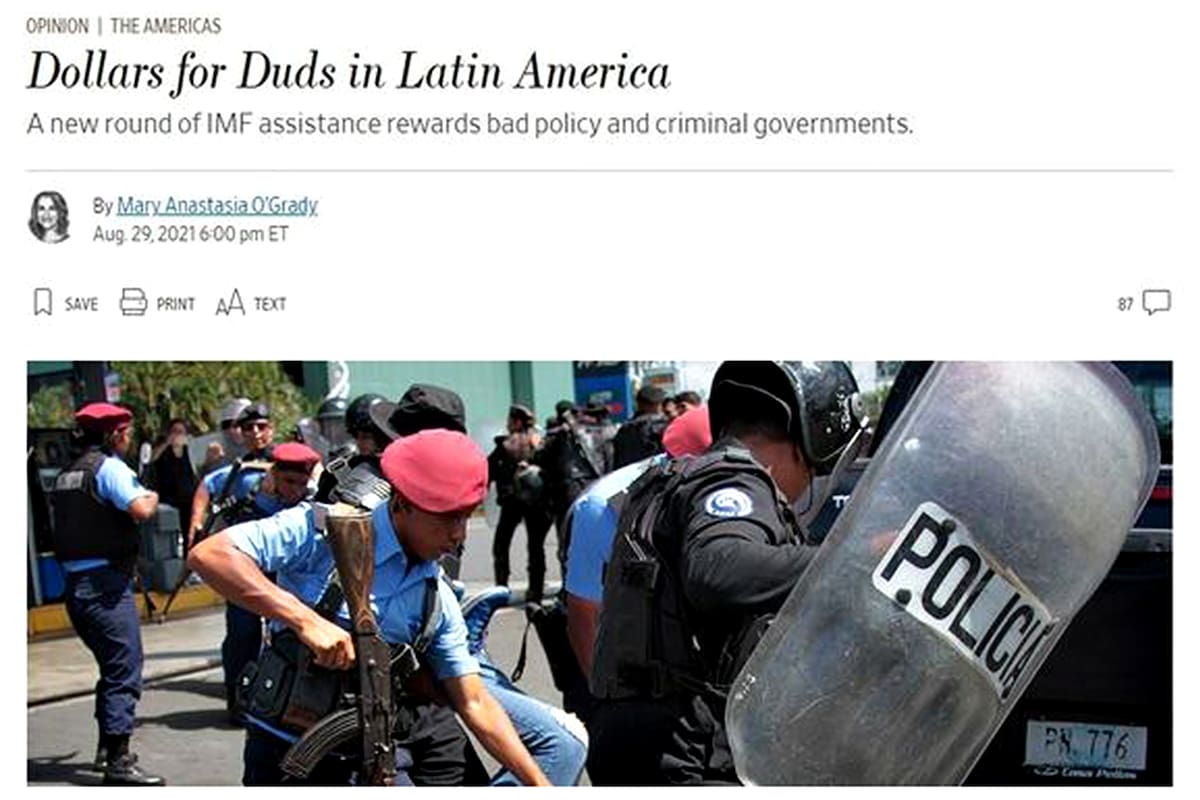 El artículo del Wall Street Journal, con críticas a la Argentina y el FMI
