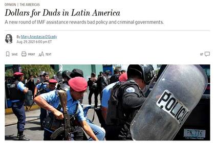 El artículo del Wall Street Journal, con críticas a la Argentina y el FMI