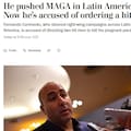 The Washington Post, sobre Cerimedo: “Impulsó MAGA en América Latina y está acusado de ordenar un asesinato”