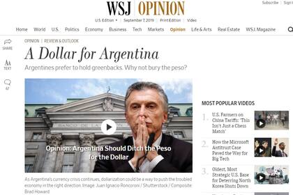 El artículo sobre el estado de la economía argentina