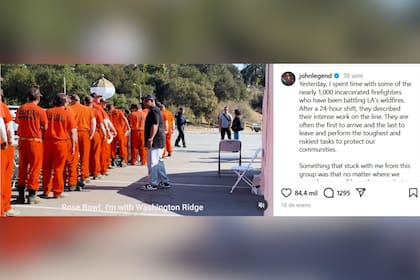 El artista compartió una jornada con estos trabajadores en California