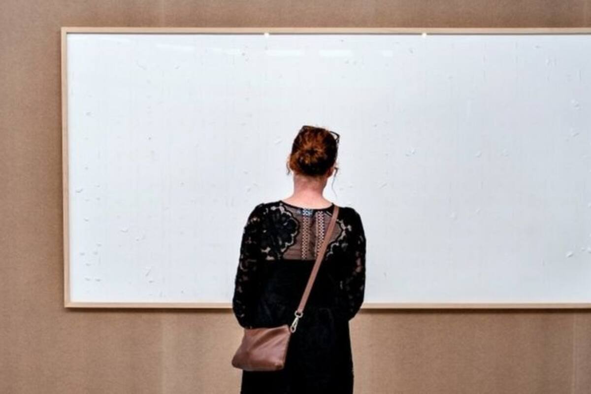 El artista danés Jens Haaning entregó dos cuadros blancos bajo el título 'Take the Money and Run'