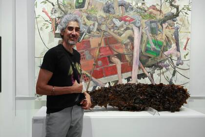 El artista Diego Bianchi en la Casa Victoria Ocampo