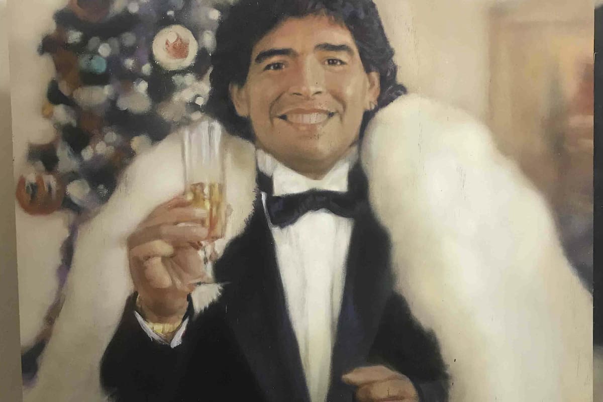 El artista gráfico trabaja, en parte, en dupla con el colombiano Dreier Salamanca. Este cuadro fue hecho a cuatro manos.