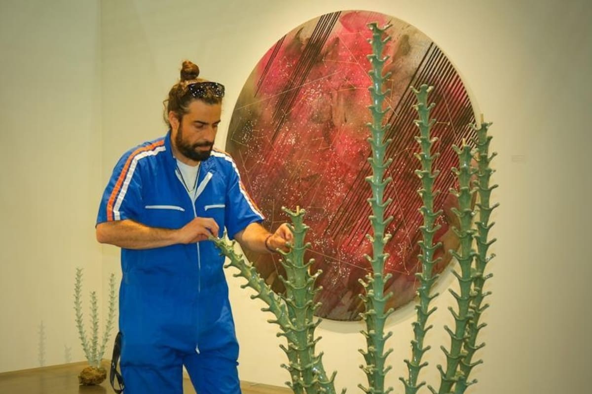El artista mendocino Pablo "Chiqui" García llevó su "Planta" hasta Estambul