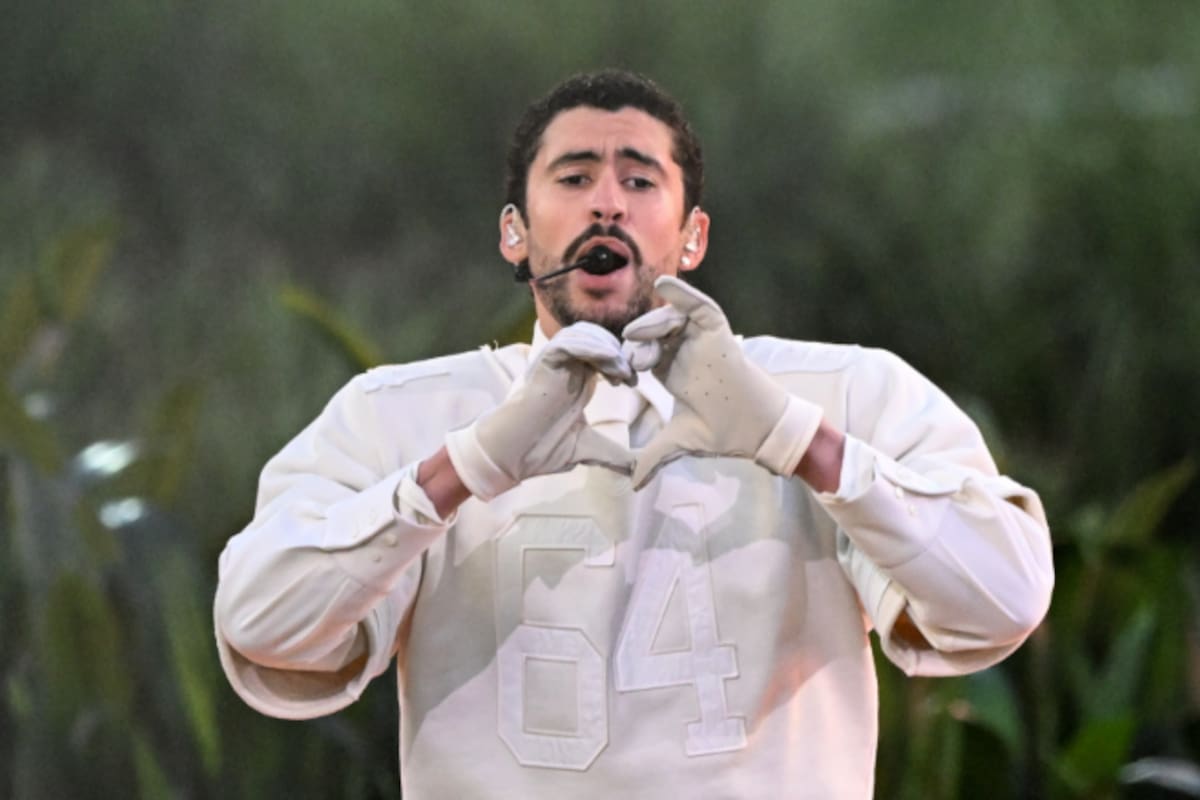 El artista puertorriqueño deslumbró a todos en la final de la NFL