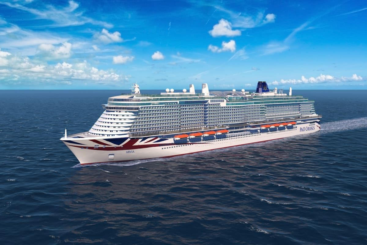 El Arvia es el más reciente crucero lanzado por P&O Cruises