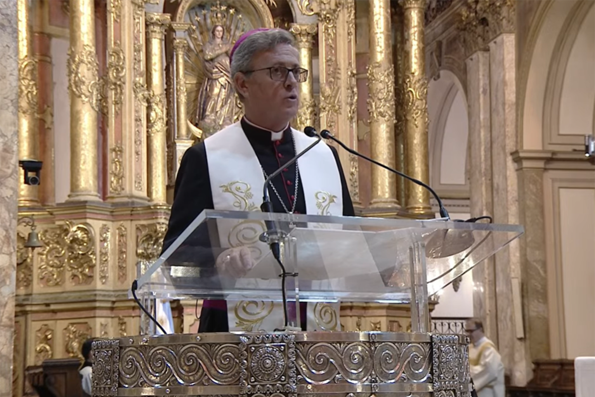 El Arzobispo Jorge García Cuerva preside la misa por el Día de la Independencia en la catedral de Buenos Aires