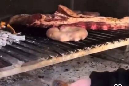 El asado antes de cocinarse