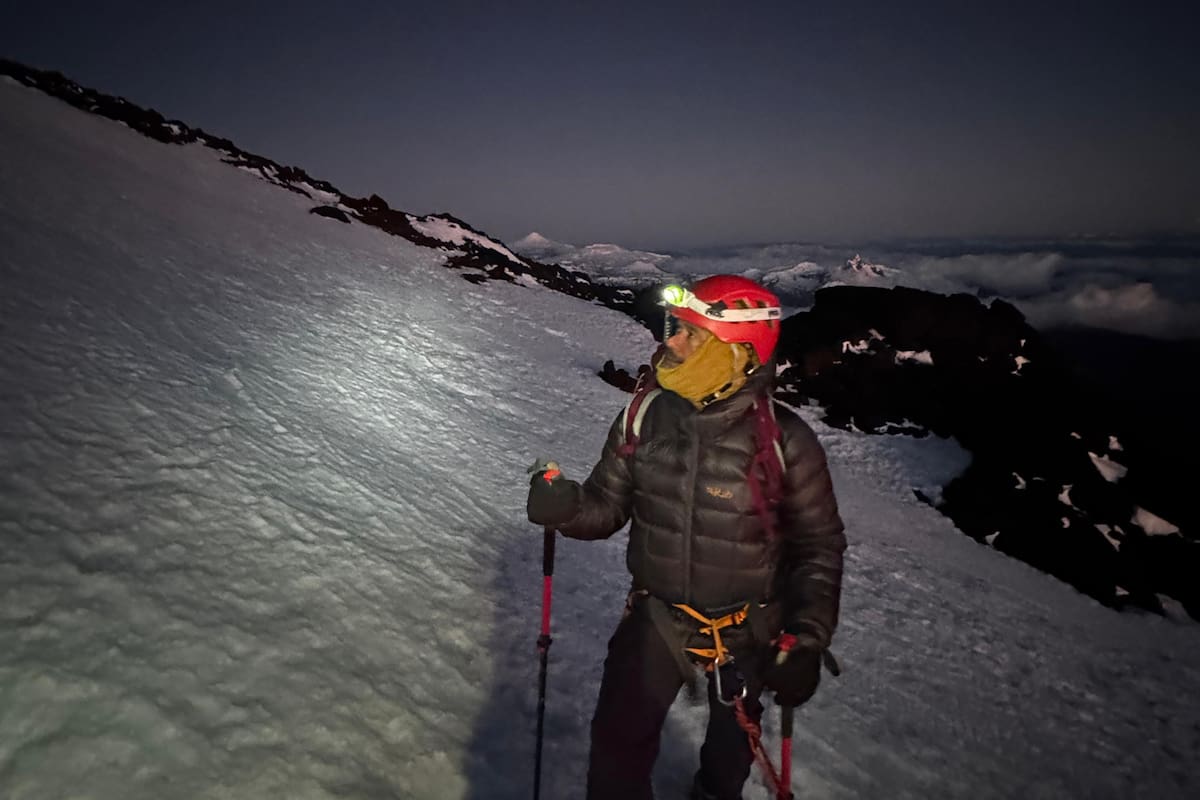 El ascenso al volcán Lanín