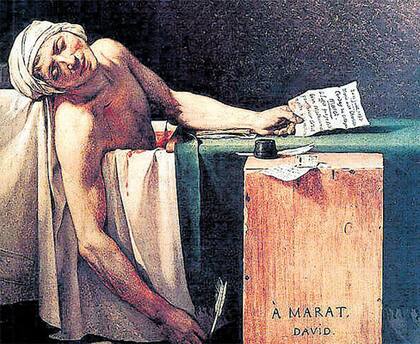 El asesinato de Marat, de David