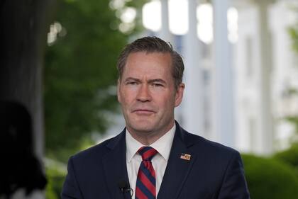 El asesor de seguridad nacional estadounidense Mike Waltz en la Casa Blanca en Washington, el 1 de mayo del 2025
