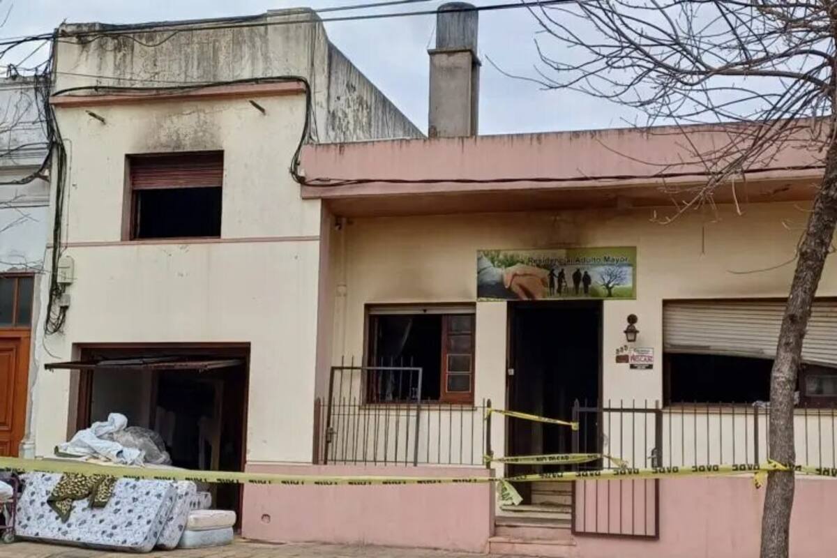 El asilo donde sucedió el incendio en la localidad de Treinta y Tres en Uruguay