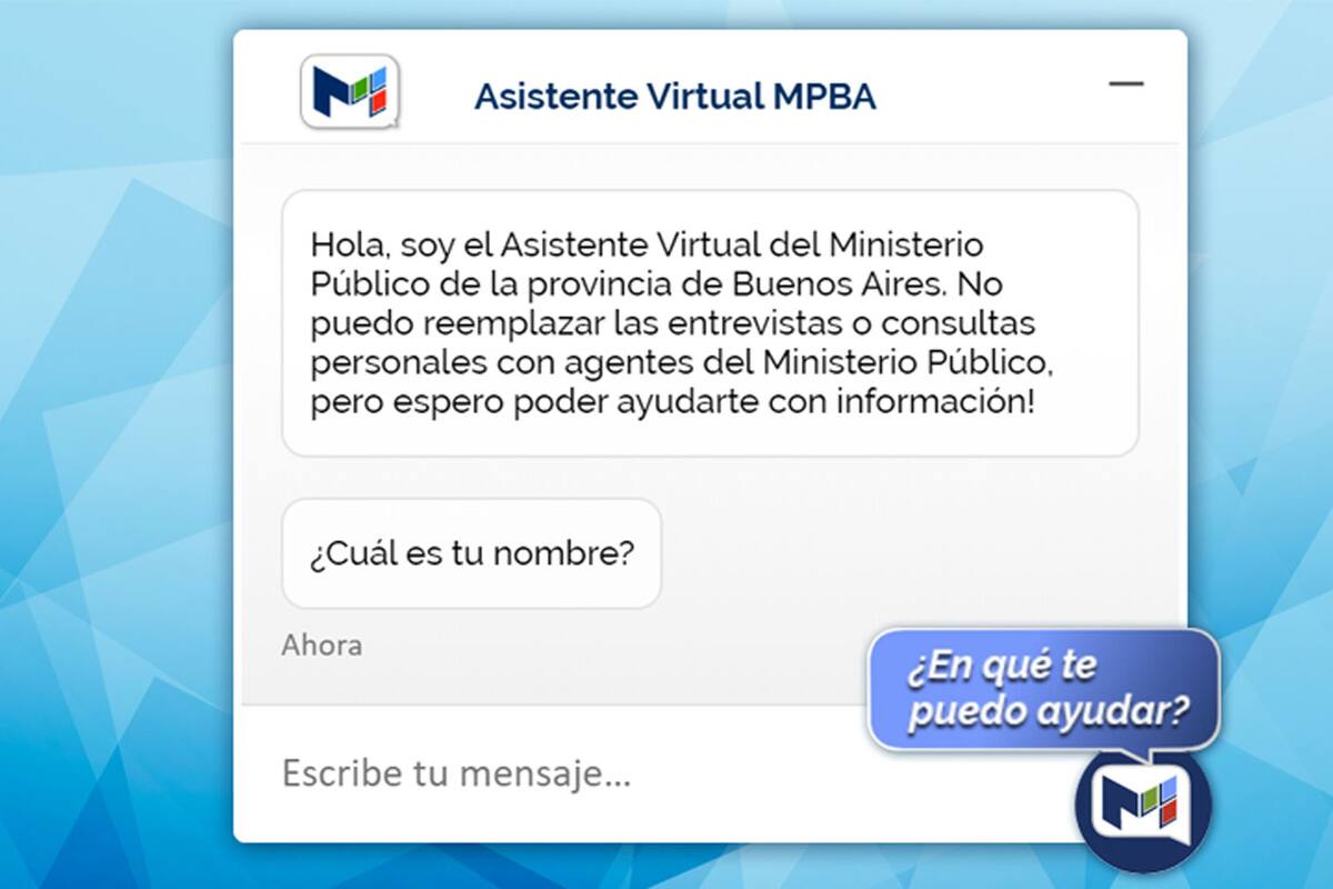 El asistente virtual fue lanzado por el Ministerio Público de la provincia