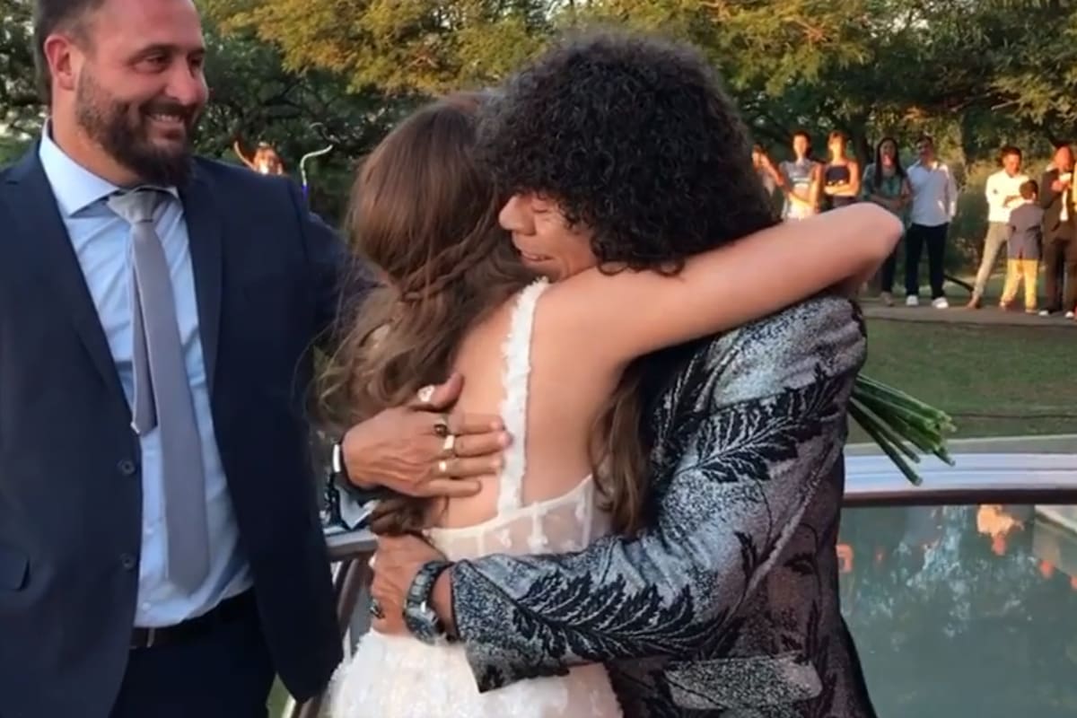 El astro del cuarteto dijo presente en la fiesta de 15 años de su nieta Paloma