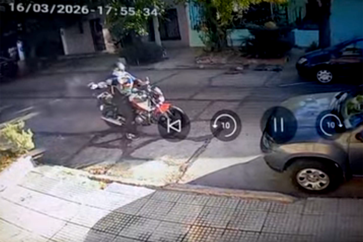 El ataque del sicario quedó grabado por una cámara de seguridad