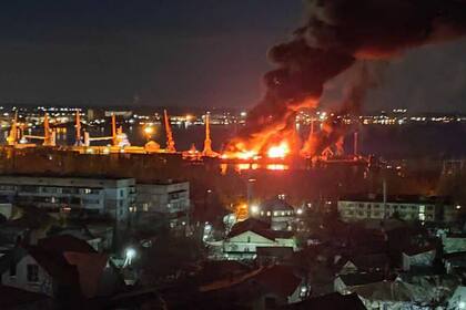 El ataque ucraniano al barco ruso Novocherkassk en Crimea