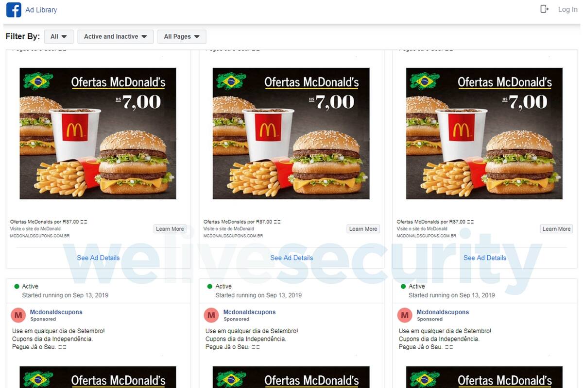 El ataque utilizó un malware que tuvo como objetivo los usuarios de México y Brasil mediante el uso de spam en correo electrónico y la distribución del campañas aprócrifas en Facebook