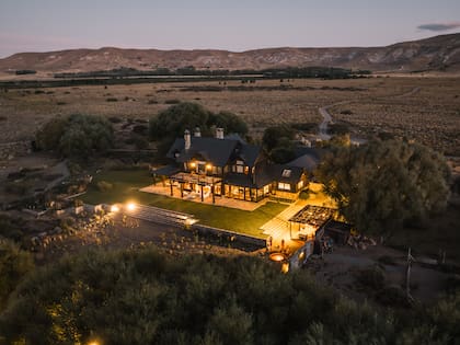 El atardecer en River House Lodge.