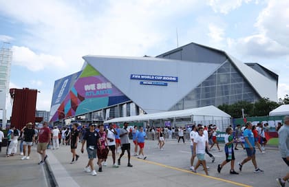 El Atlanta Stadium, escenario del partido del martes entre Argentina y Egipto por los octavos de final