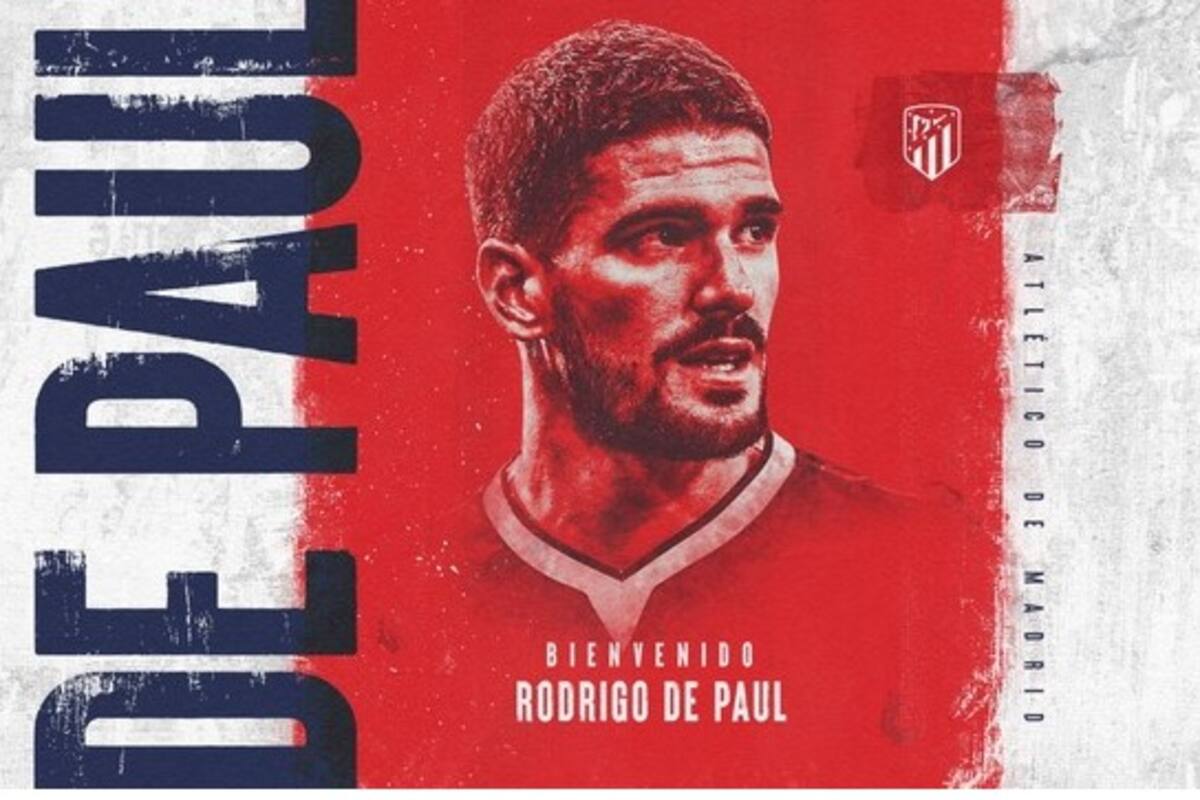 El Atlético de Madrid le dio la bienvenida en sus redes sociales a Rodrigo De Paul, refuerzo de Udinese que viene de ser campeón de América con la selección argentina