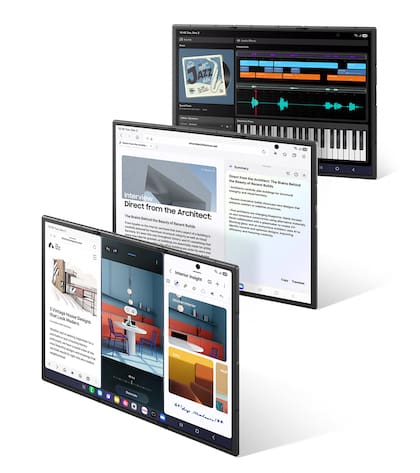 El atractivo del Galaxy Z TriFold está en poder usar las aplicaciones en la pantalla de 10 pulgadas, que se comporta como una tableta convencional