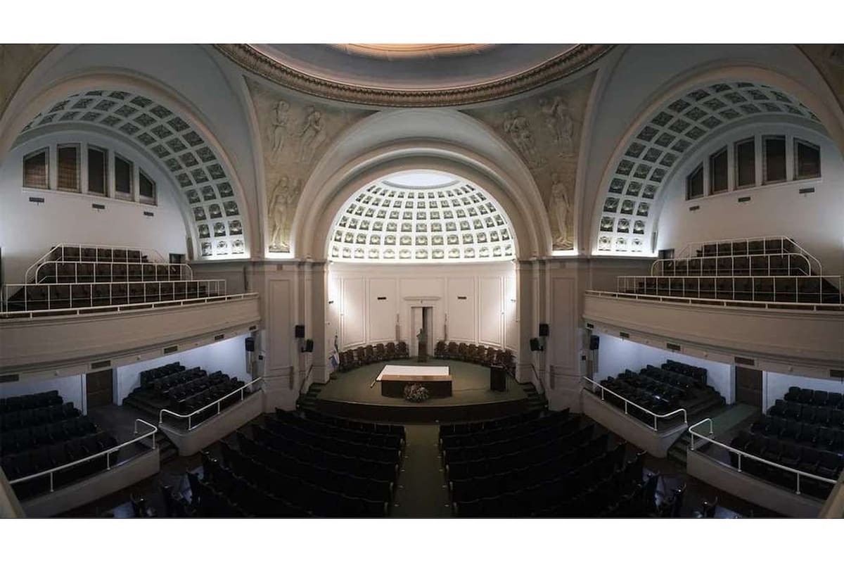 El aula magna de la Academia Nacional de Medicina, con capacidad para 500 personas