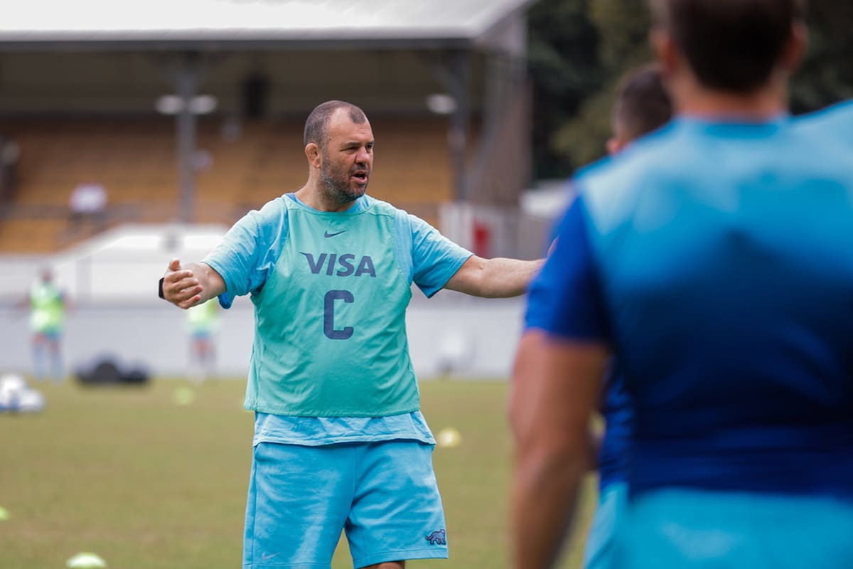 El australiano Michael Cheika, uno de los responsables en la conducción del grupo