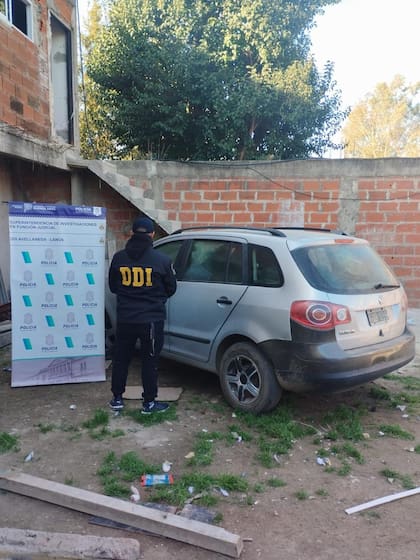 El auto con el cual realizaron el secuestro. Foto: Ministerio de Seguridad de Buenos Aires