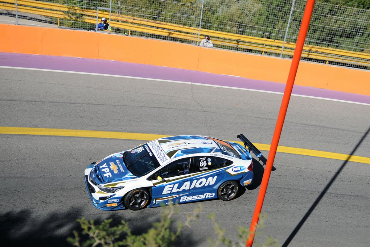 El auto de Canapino, en Potrero de los Funes