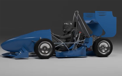 El auto del FIUBA Racing Team que competirá en la Fórmula SAE Internacional