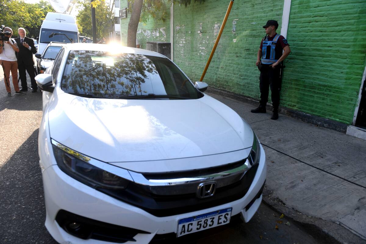El auto del presunto femicida