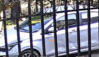 El auto en el que iban los sospechosos de robo, entre ellos, Morena Rial.