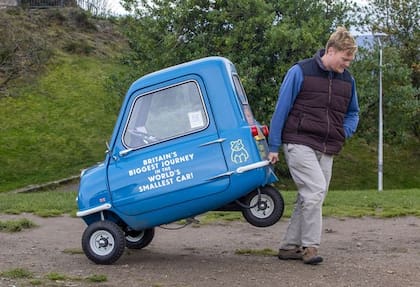 El auto pesa 59 kilos. Fuente: Katielee Arrowsmith SWNS